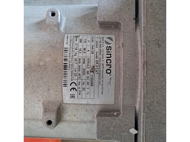 Aggregaat benzine 3,6kva 2x230v pa, europower generators, ep4100, 2019 - afbeelding 2 van  10