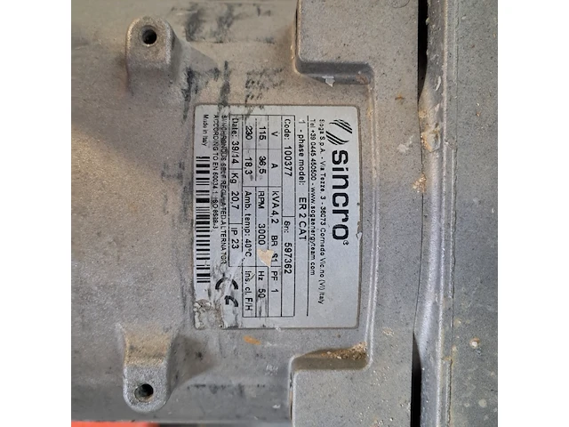Aggregaat benzine 3,6kva 2x230v ra, europower generators, ep4100, 2015 - afbeelding 9 van  11