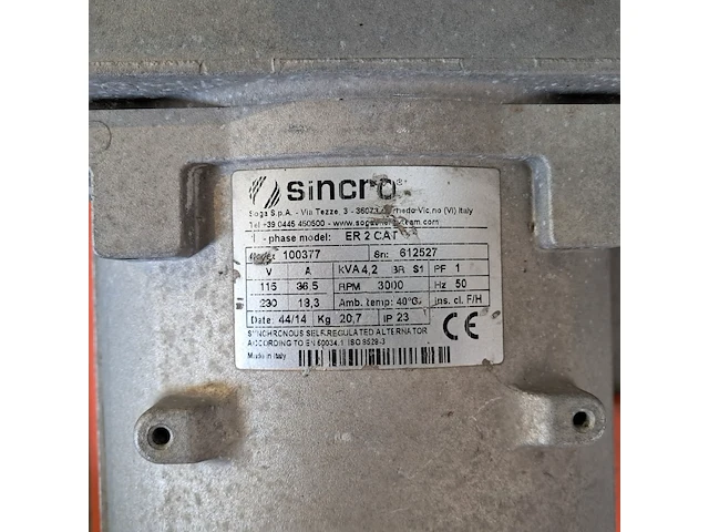 Aggregaat benzine 3,6kva 2x230v ra, europower generators, ep4100, 2015 - afbeelding 8 van  10