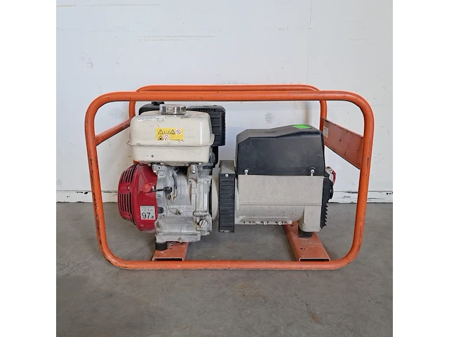 Aggregaat benzine 6,5kva 1x230v ra 1x400v, europower generators, ep6500t, 2015 - afbeelding 4 van  11