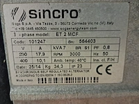 Aggregaat benzine 6,5kva 1x230v ra 1x400v europower generators, ep6500t, bouwjaar 2014 - afbeelding 7 van  7