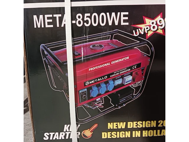 Aggregaat , metallo, 8500w , rood, 2023 - afbeelding 2 van  3