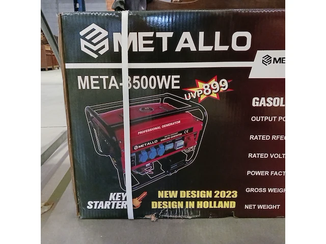 Aggregaat, metallo, 8500w, rood, 2023 - afbeelding 5 van  6
