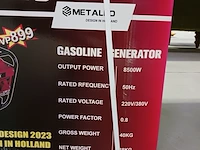 Aggregaat, metallo, 8500w, rood, 2023 - afbeelding 6 van  6