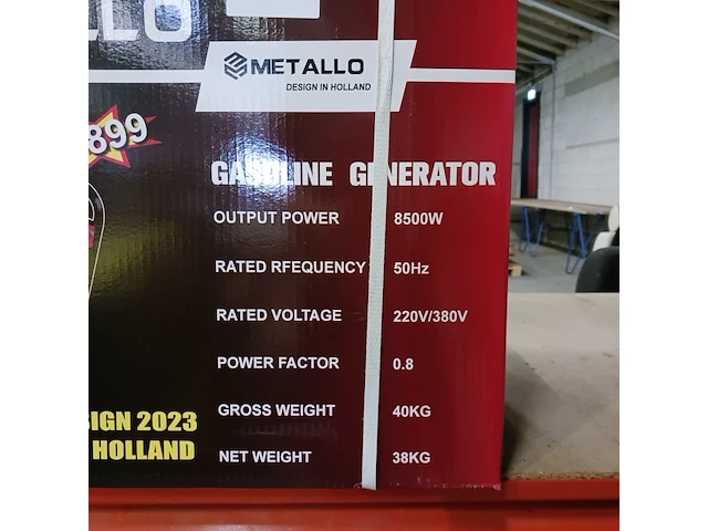 Aggregaat, metallo, 8500w, rood, 2023 - afbeelding 6 van  6