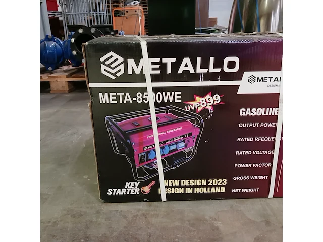Aggregaat metallo, 8500w, rood, 2023 - afbeelding 4 van  5