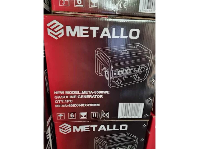 Aggregaat, metallo, 8500w, zwart, 2023 - afbeelding 3 van  3