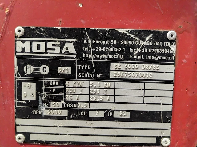 Aggregaat , mosa, ge 6000 ds/gs - afbeelding 13 van  13
