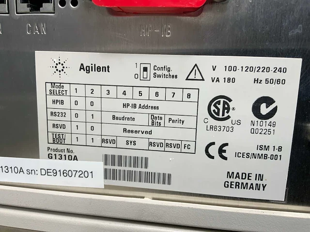 Agilent technologies 1100 series hplc systeem tower - afbeelding 8 van  8