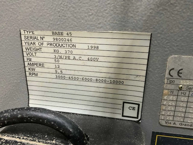Agm base 45 freesmachine - afbeelding 5 van  13