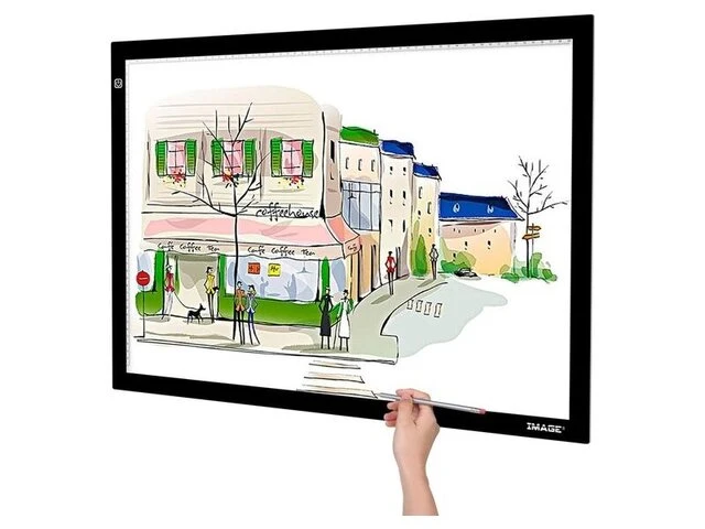 Agptek - a2 formaat led-lichttafel - ultradun tekenbord - afbeelding 1 van  2