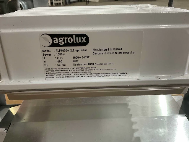 Agrolux alf1000w assimilatie verlichting (50x) - afbeelding 7 van  10