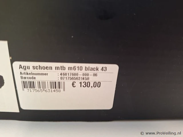 Agu mtb fietsschoenen model mtb m610 | kleur zwart | maat 43 - afbeelding 8 van  8