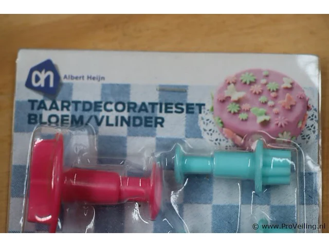 Ah taardecoratie sets "bloem/vlinder" - 50 stuks - afbeelding 3 van  3
