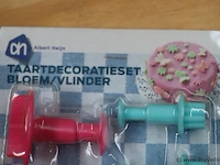Ah taardecoratie sets "bloem/vlinder" - 50 stuks - afbeelding 3 van  3