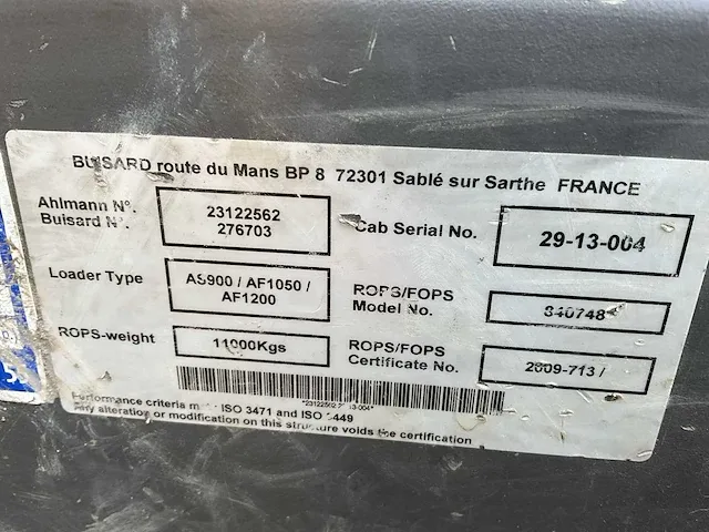 Ahlmann az95 shovel - afbeelding 25 van  47