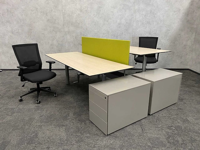 Ahrend 500 - complete zit-zit slinger duo werkplek 200x80 - afbeelding 2 van  20