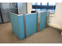 Ahrend rvs acoustische receptiebalie
