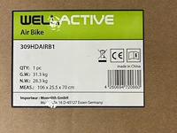 Air bike crosstrainer, hometrainer met luchtweerstand 8 niveaus, wellactive - afbeelding 5 van  7