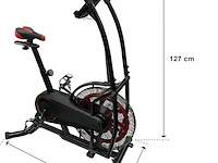 Air bike crosstrainer, luchtweerstand, 8 niveaus wellactive - afbeelding 2 van  3