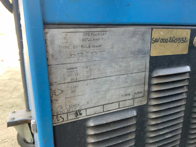 Air liquide optipulse 380iw mig lasapparaat - afbeelding 7 van  7
