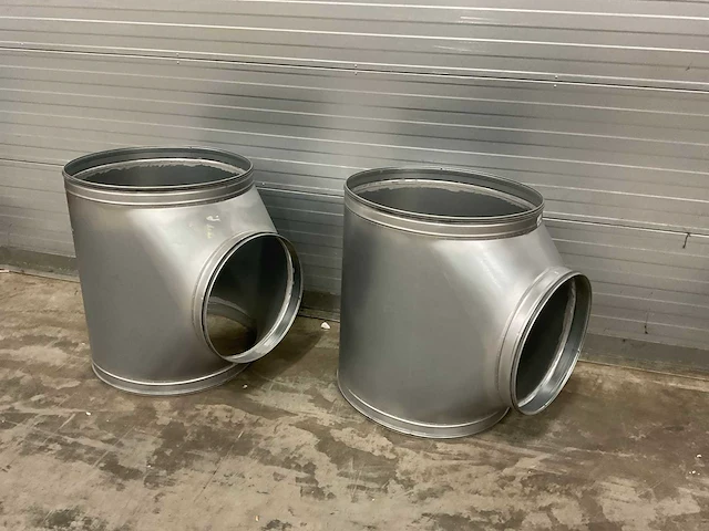 Air spiralo spiraal t-stuk t9 90° 630mm/900mm vv ken-lok (2x) - afbeelding 2 van  10