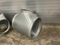 Air spiralo spiraal t-stuk t9 90° 630mm/900mm vv ken-lok (2x) - afbeelding 8 van  10