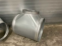Air spiralo spiraal t-stuk t9 90° 630mm/900mm vv ken-lok (2x) - afbeelding 9 van  10