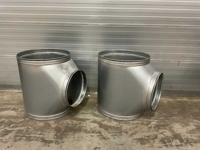 Air spiralo spiraal t-stuk t9 90° 630mm/900mm vv ken-lok (2x) - afbeelding 1 van  10