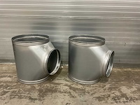 Air spiralo spiraal t-stuk t9 90° 630mm/900mm vv ken-lok (2x) - afbeelding 1 van  10