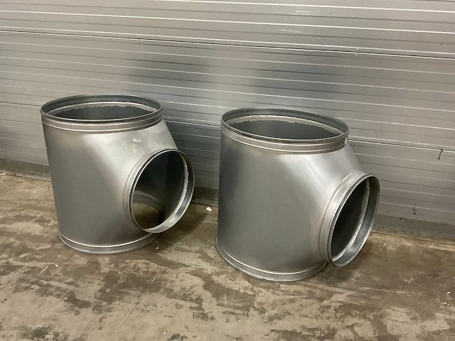 Air spiralo spiraal t-stuk t9 90° 630mm/900mm vv ken-lok (2x) - afbeelding 3 van  10