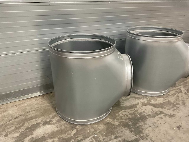 Air spiralo spiraal t-stuk t9 90° 630mm/900mm vv ken-lok (2x) - afbeelding 4 van  10