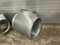 Air spiralo spiraal t-stuk t9 90° 630mm/900mm vv ken-lok (2x) - afbeelding 9 van  10