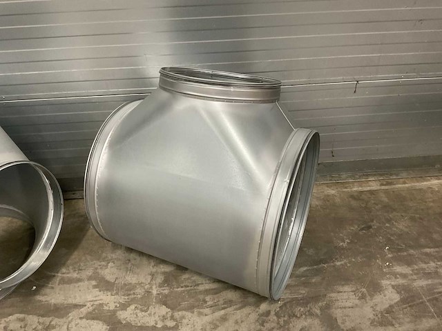 Air spiralo spiraal t-stuk t9 90° 630mm/900mm vv ken-lok (2x) - afbeelding 10 van  10