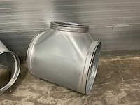 Air spiralo spiraal t-stuk t9 90° 630mm/900mm vv ken-lok (2x) - afbeelding 10 van  10