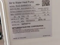 Air to water heat pump mitsubishi, suz-swm40va, bouwjaar 2019 - afbeelding 7 van  7