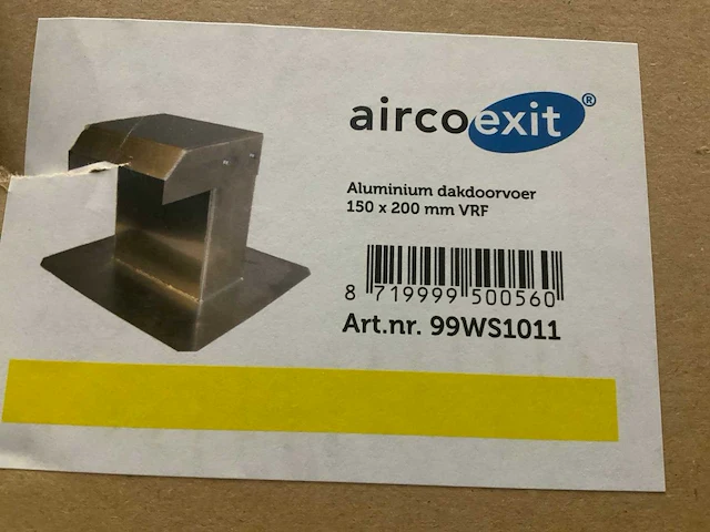 Airco exit 99ws1011 airco dakdoorvoer - afbeelding 3 van  3