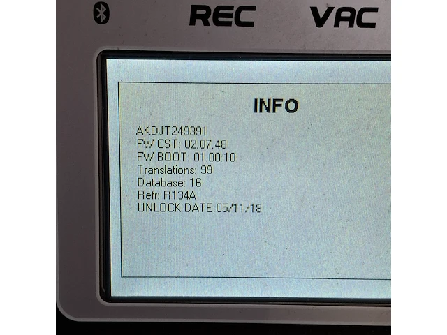 Airco onderhoudssysteem, texa, k760r, 2018 - afbeelding 10 van  11