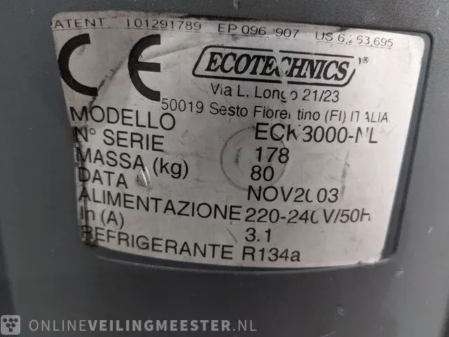 Airco vul apparaat ecotechnics, eck 3000-nl - afbeelding 2 van  10