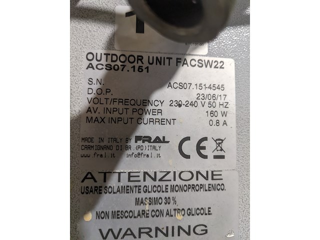 Airconditioning 7kw 230v - fral, facsw22, 2014 - afbeelding 9 van  17