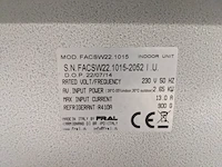 Airconditioning 7kw 230v - fral, facsw22, bouwjaar 2014, watergekoeld met buitenunit - afbeelding 3 van  18