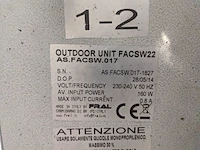 Airconditioning 7kw 230v - fral, facsw22, bouwjaar 2014, watergekoeld met buitenunit - afbeelding 7 van  18
