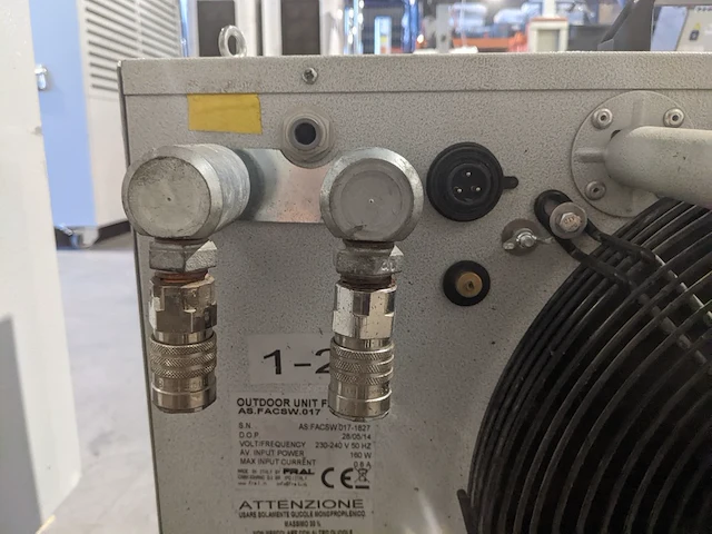 Airconditioning 7kw 230v - fral, facsw22, bouwjaar 2014, watergekoeld met buitenunit - afbeelding 8 van  18
