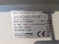 Airconditioning 7kw 230v - fral, facsw22, bouwjaar 2014, watergekoeld met buitenunit - afbeelding 15 van  17