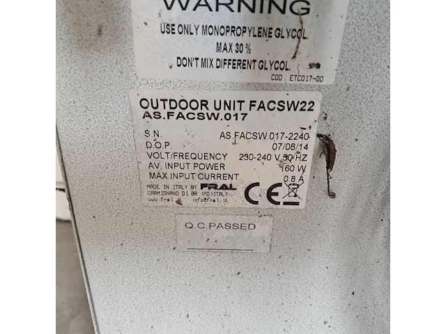 Airconditioning 7kw 230v , fral, facsw22, 2014 - afbeelding 7 van  18