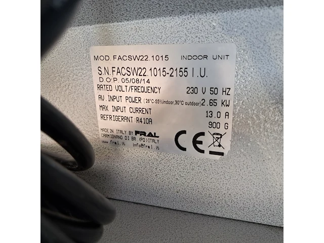 Airconditioning 7kw 230v , fral, facsw22, 2014 - afbeelding 18 van  18
