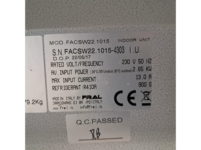Airconditioning 7kw 230v, fral, facsw22, 2017 - afbeelding 3 van  12