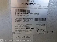 Airconditioning watergekoeld met buitenunit fral, facsw22, bouwjaar 2016 - afbeelding 6 van  16