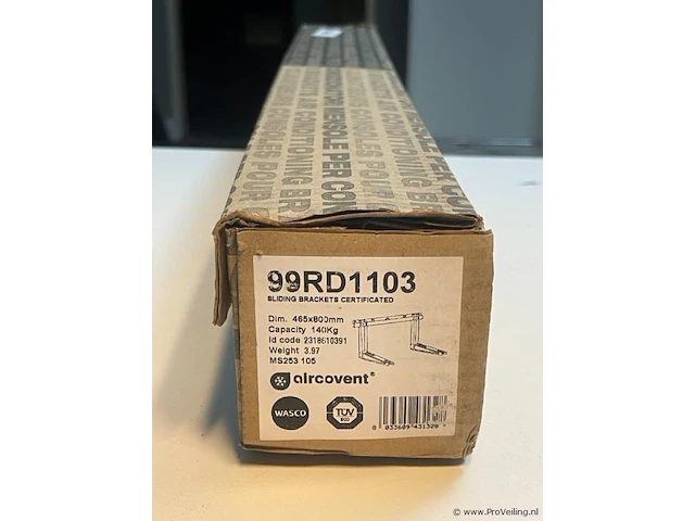 Aircovent drager 99rd1103 - 465x800 mm 140 kg - afbeelding 2 van  2