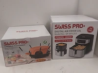 Airfryer 10 l & pizzarette 6 persoons, swiss pro plus - afbeelding 1 van  7